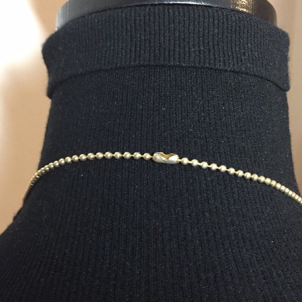K.I.S. USA Birthstone Charm May/Emerald Necklace 28" long - Picture 5 of 8